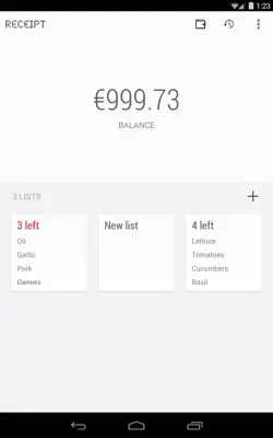 Receipt android App screenshot 3