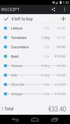 Receipt android App screenshot 6